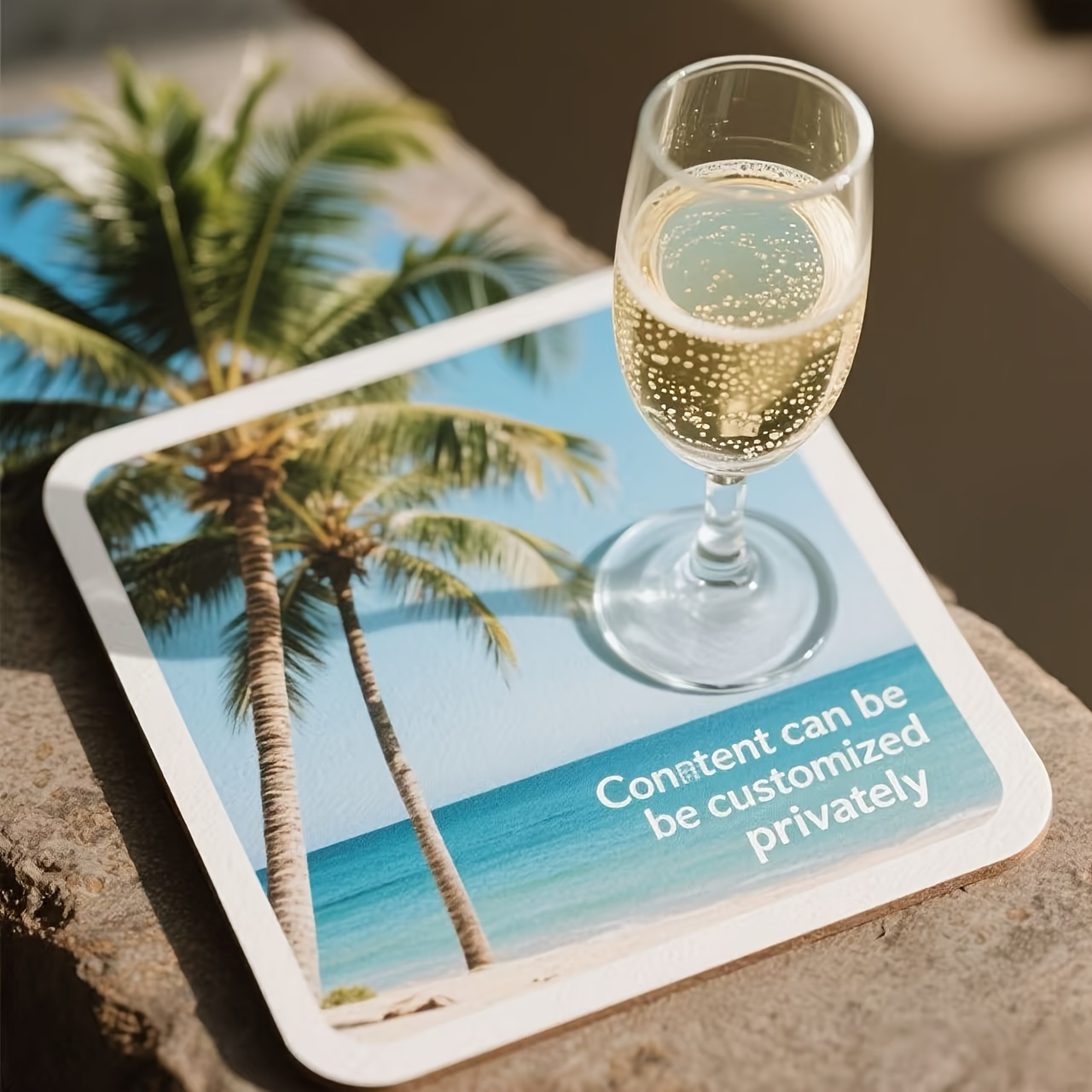 Custom Square Coasters with Personalized Logos and Designs